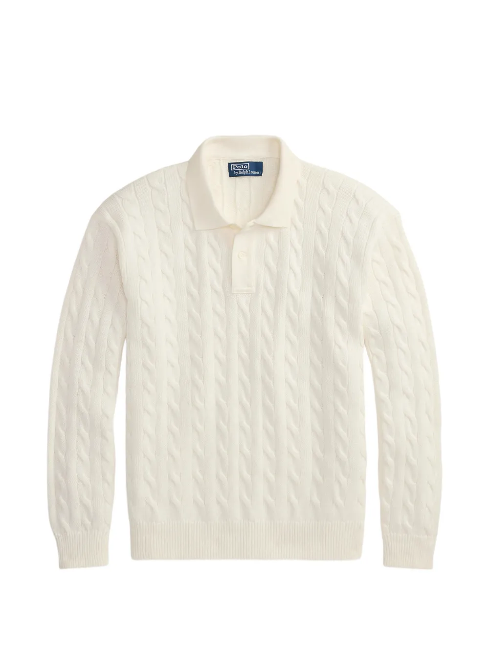 Polo Ralph Lauren cable-knit polo-collar sweater - Toni neutri