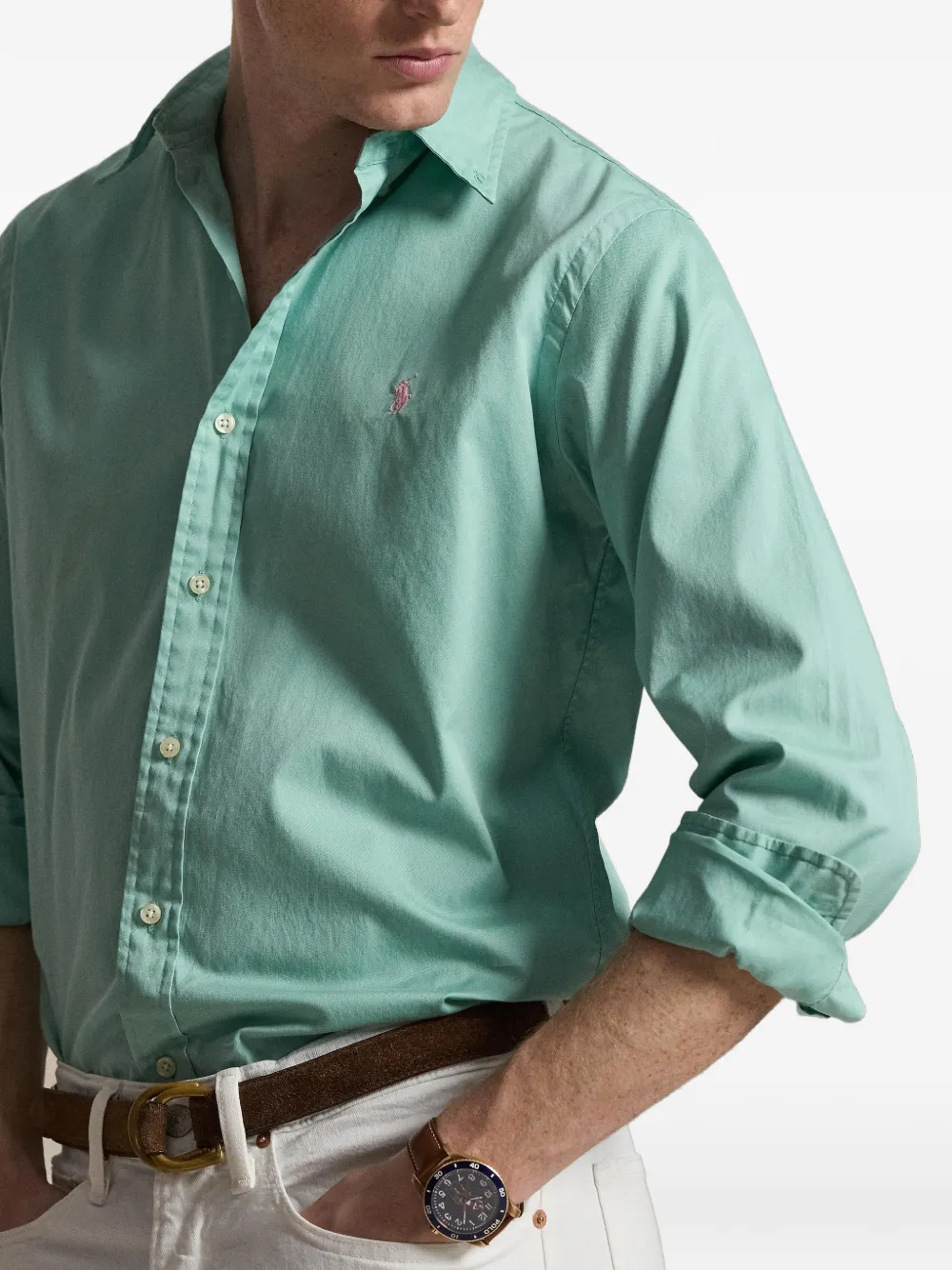 Polo Ralph Lauren Overhemd met knopen Groen