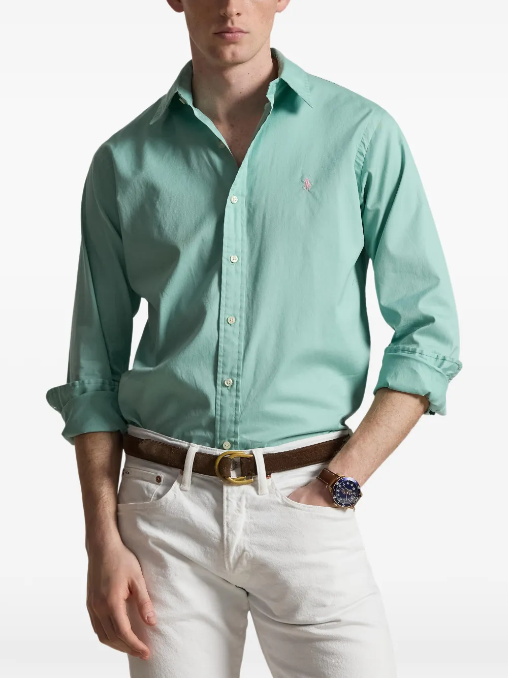 Polo Ralph Lauren Overhemd met knopen Groen