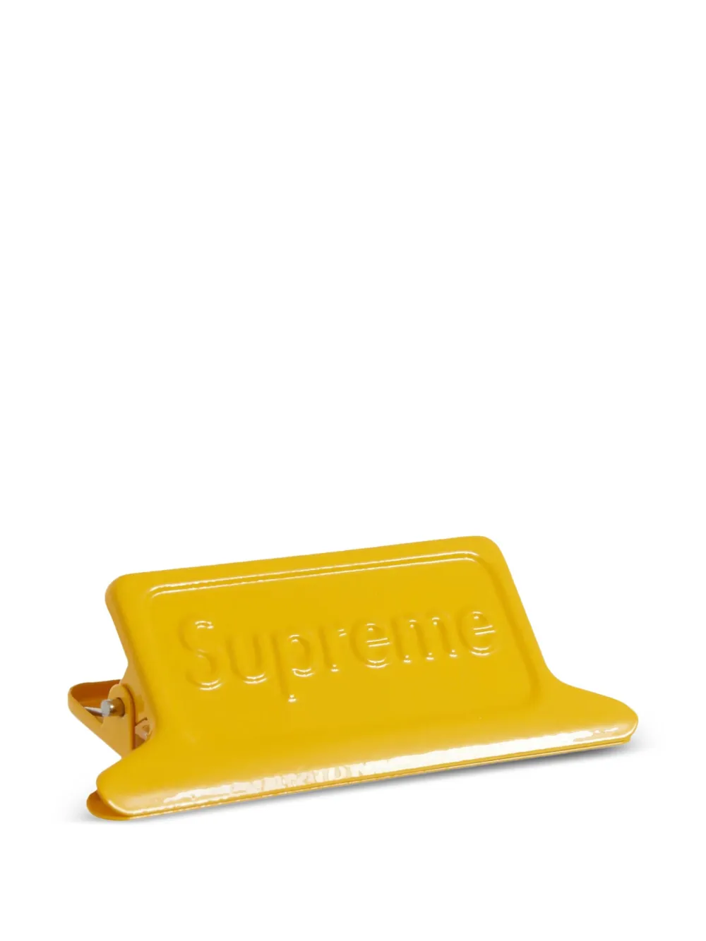  Supreme Small Dulton Logo-embossed Clips (set Of Three) - Yellow 