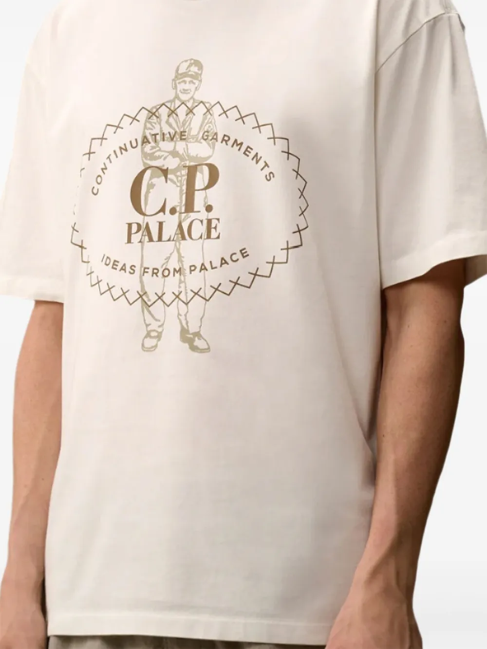 Palace x C.P. Company short-sleeved T-shirt - Wit