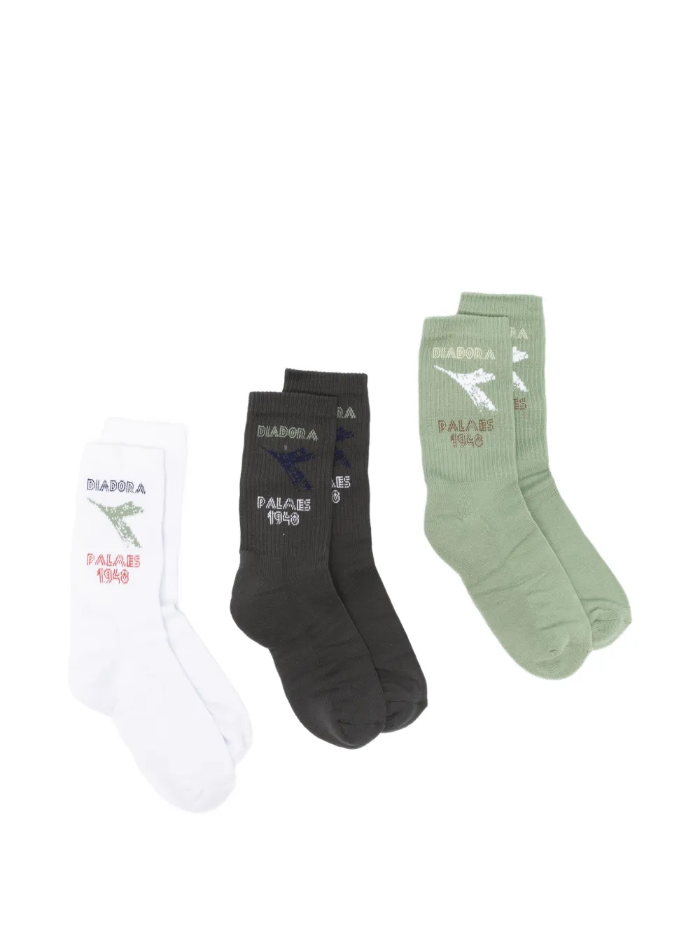 Diadora graphic socks set (set of three) - Bianco