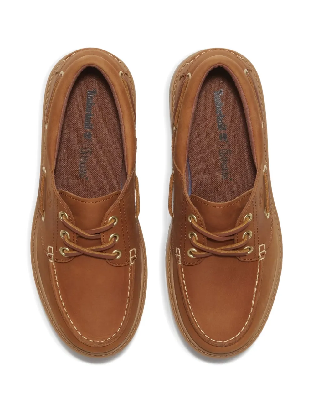 Timberland Veterschoenen met logo-reliëf Bruin