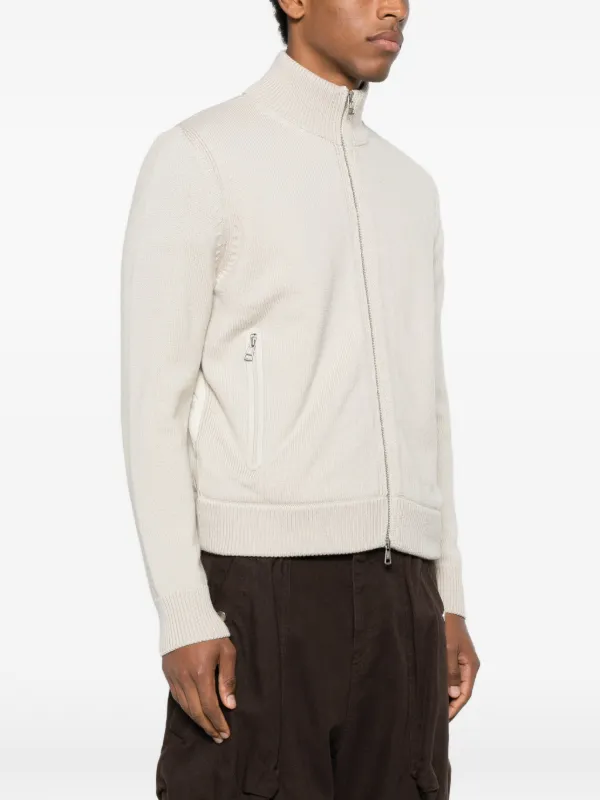 Moncler Tricot ジップポケット カーディガン | ニュートラル