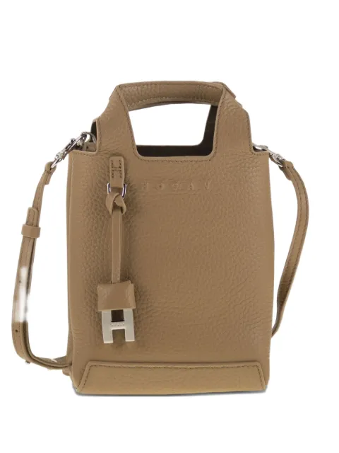 Hogan mini logo-charm tote bag
