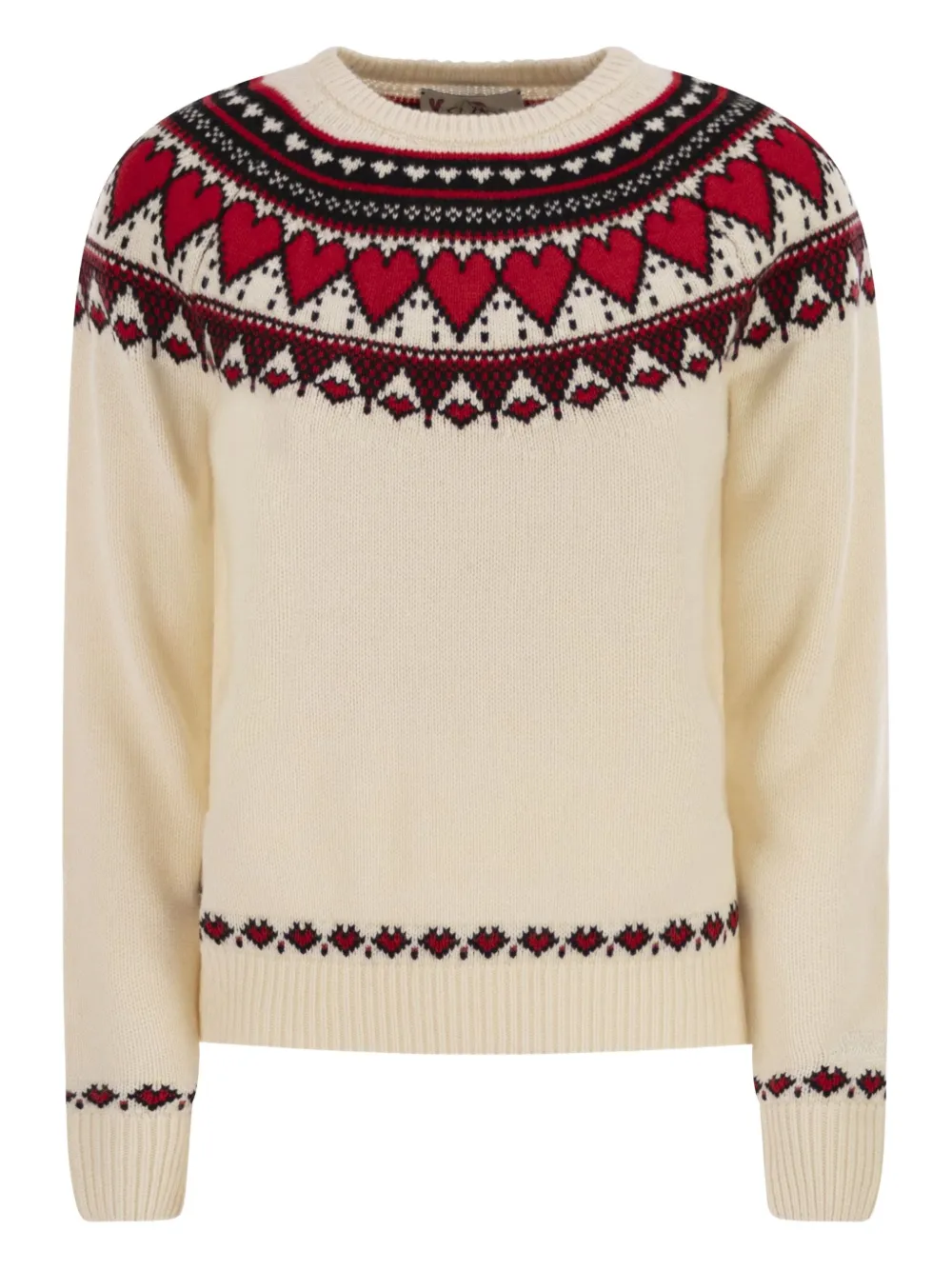 MC2 Saint Barth Maglione New Queen con motivo jacquard - Toni neutri