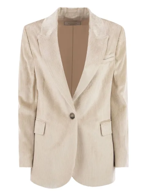 Peserico stripes-texture blazer