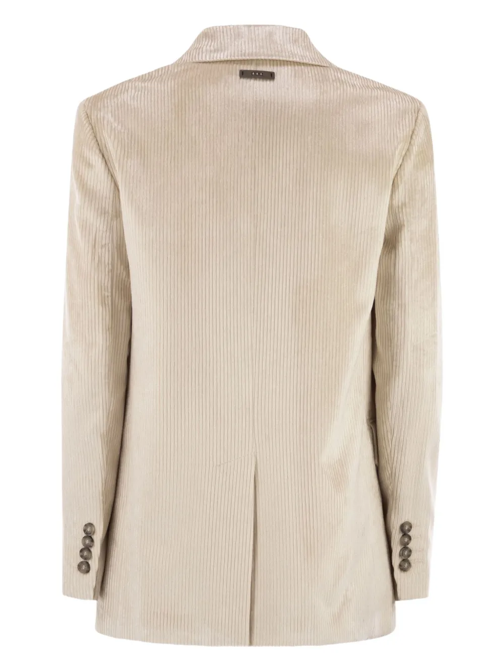 Peserico Blazer met gestreepte textuur - Beige