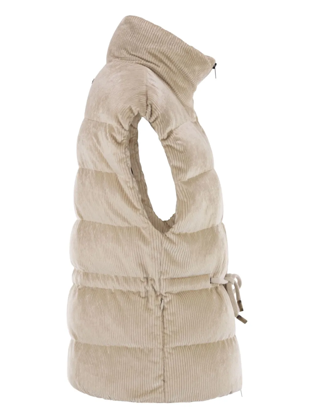 Peserico Bodywarmer met capuchon Beige