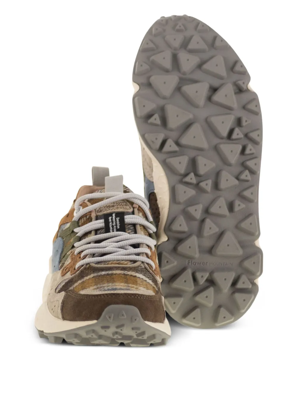 FLOWER MOUNTAIN Yamano 3 sneakers met vlakken Bruin