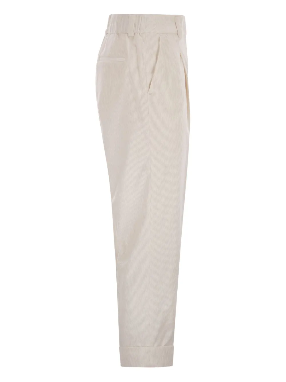 Peserico Pleated Cuffed-hem Trousers In Animal Print