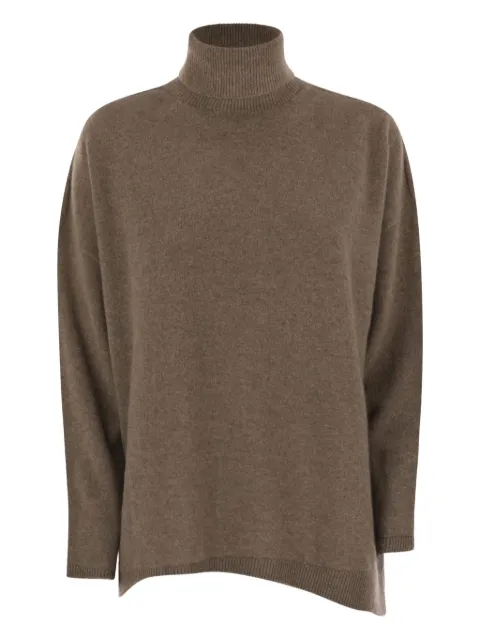 Vanisè Giuly high-neck asymmetrical sweater