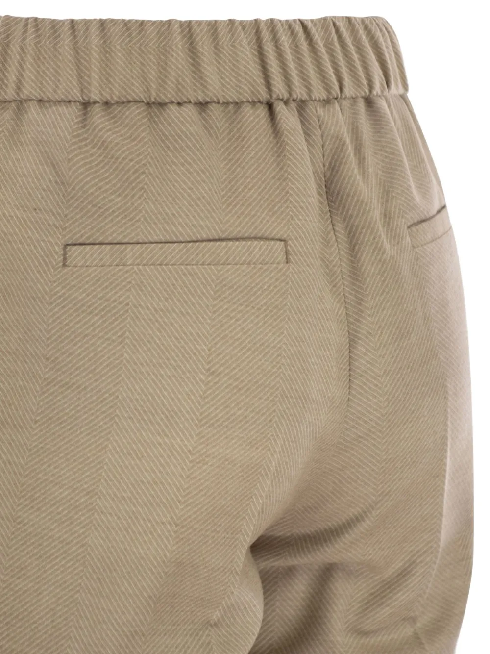 Peserico Elasticated-waistband Trousers In Animal Print