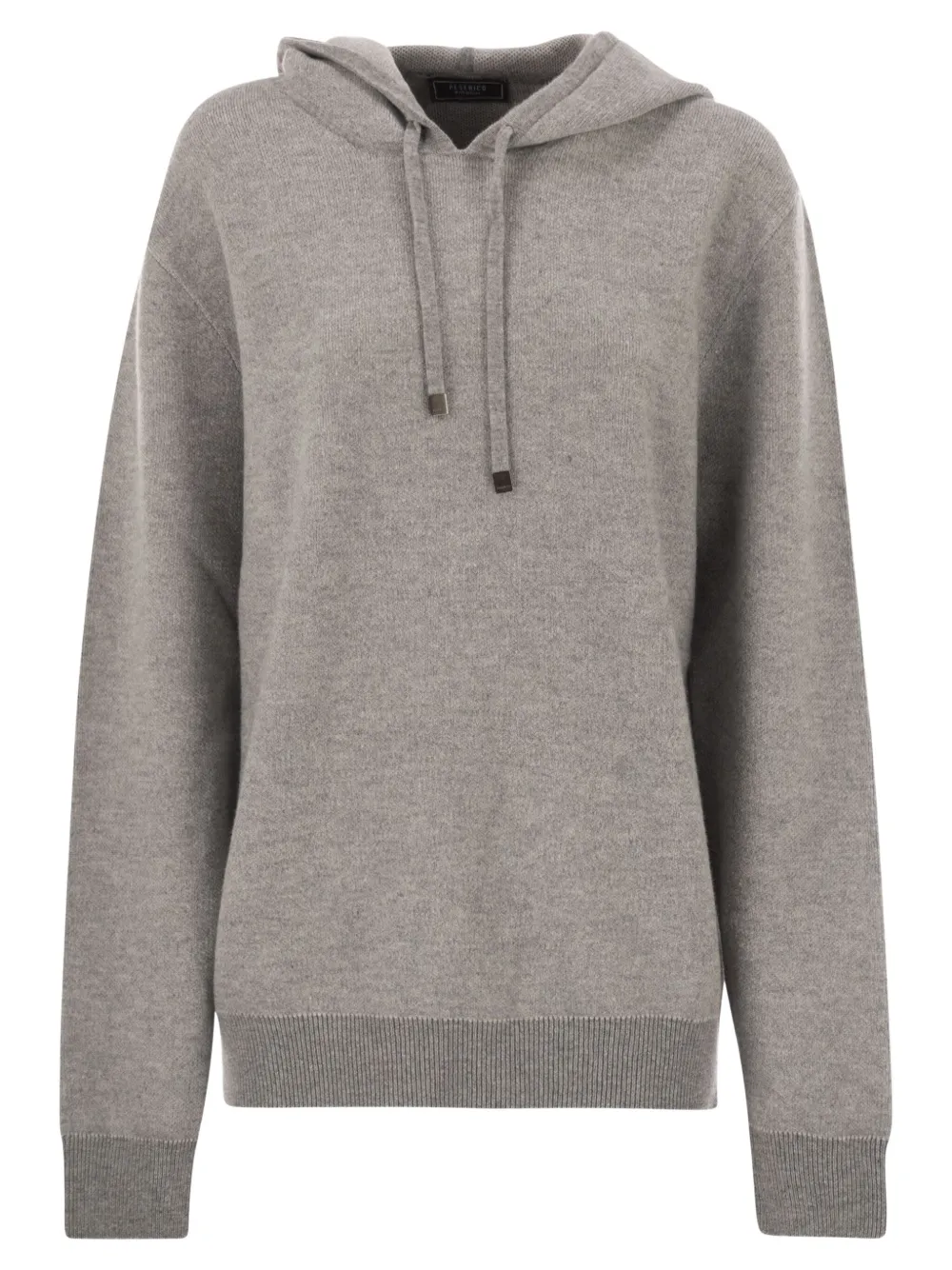 Peserico fine-knit drawstring hoodie | Grey | Image 1