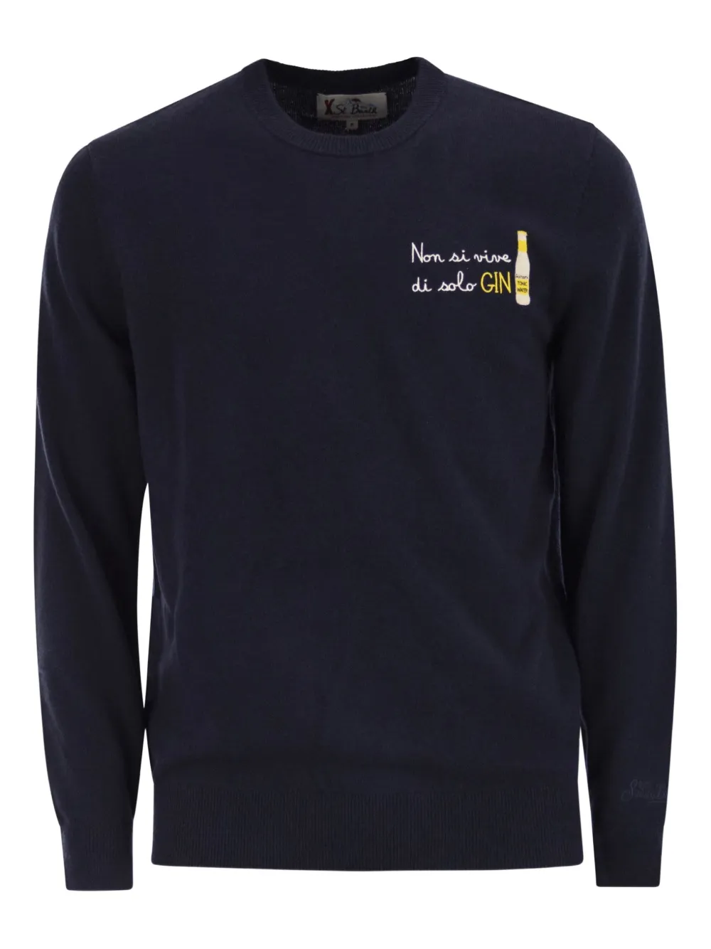 MC2 Saint Barth sudadera Heron con cuello reondo y bordado | azul | Image 1