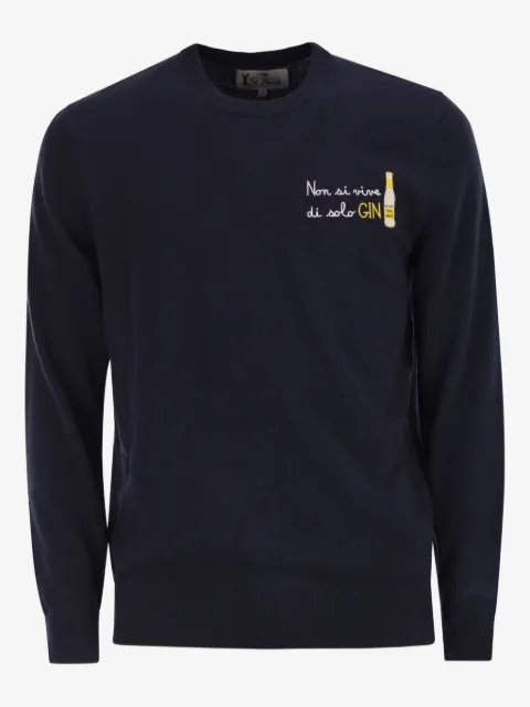 MC2 Saint Barth Heron embroidered crew-neck sweater