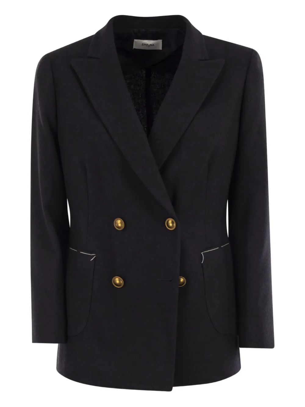 SAULINA Assunta double-breasted button jacket | Blue | Image 1