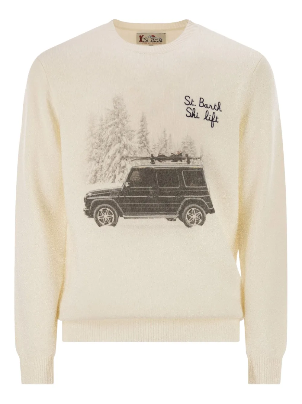 MC2 Saint Barth sudadera Heron con cuello reondo y bordado | neutro | Image 1