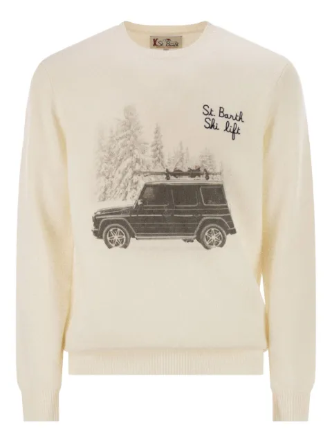 MC2 Saint Barth sudadera Heron con cuello reondo y bordado