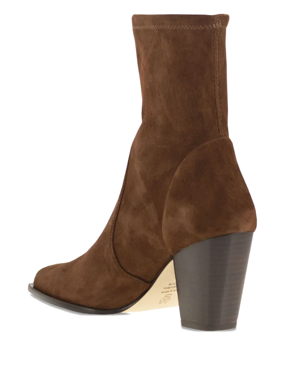 Stuart Weitzman 87 mm Jolene suède laarzen Bruin