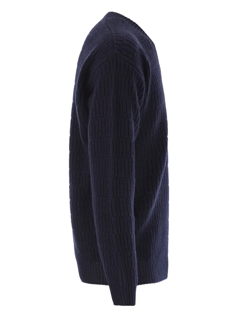 Pt Torino Wool Sweater With V-neck In Blue