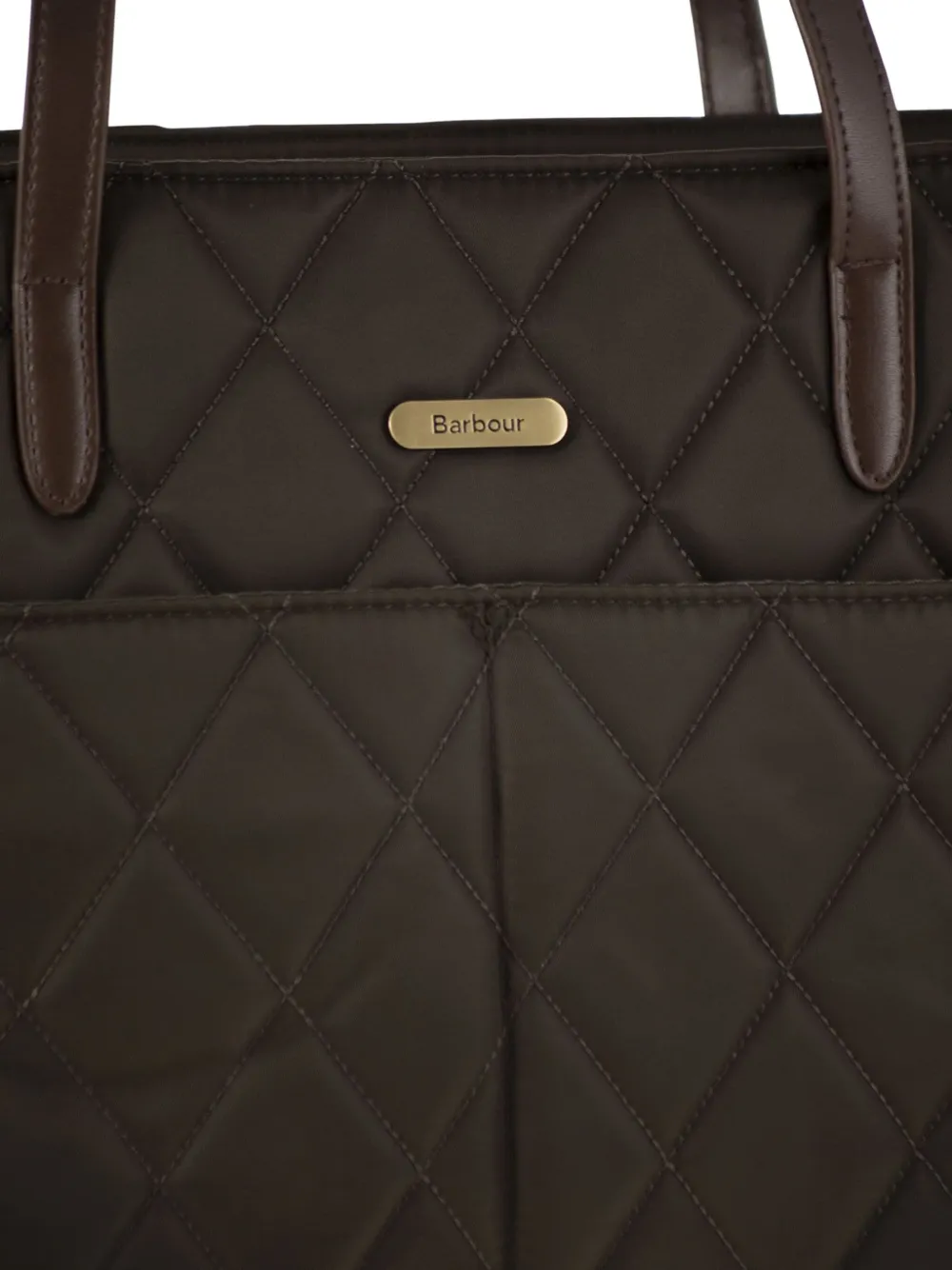 Barbour Gewatteerde shopper Bruin