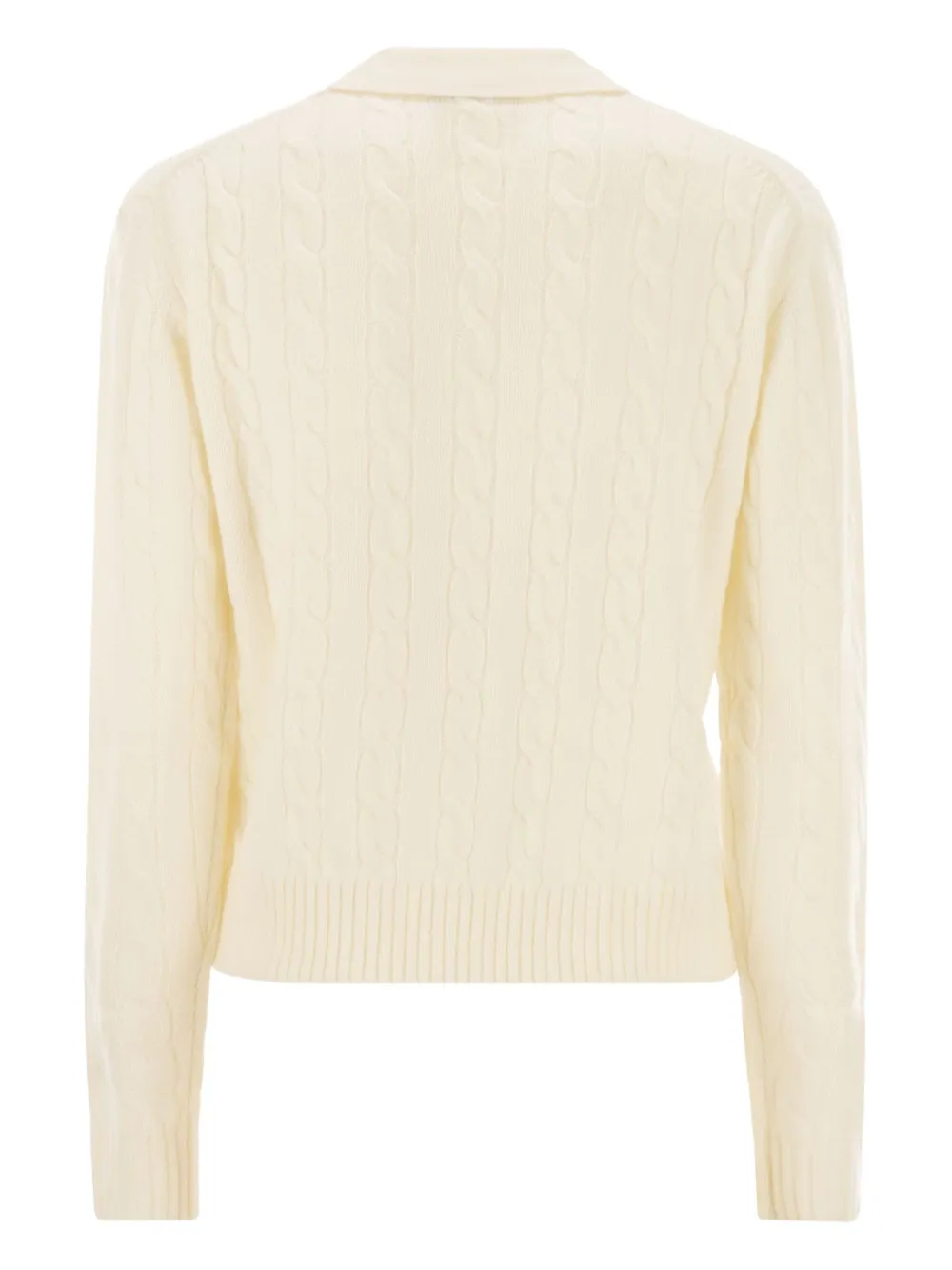 MC2 Saint Barth Savoy kabelgebreid poloshirt - Beige