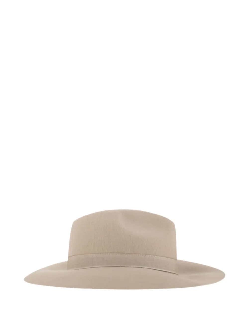 Fay wide-brim logo-plaque hat - Beige