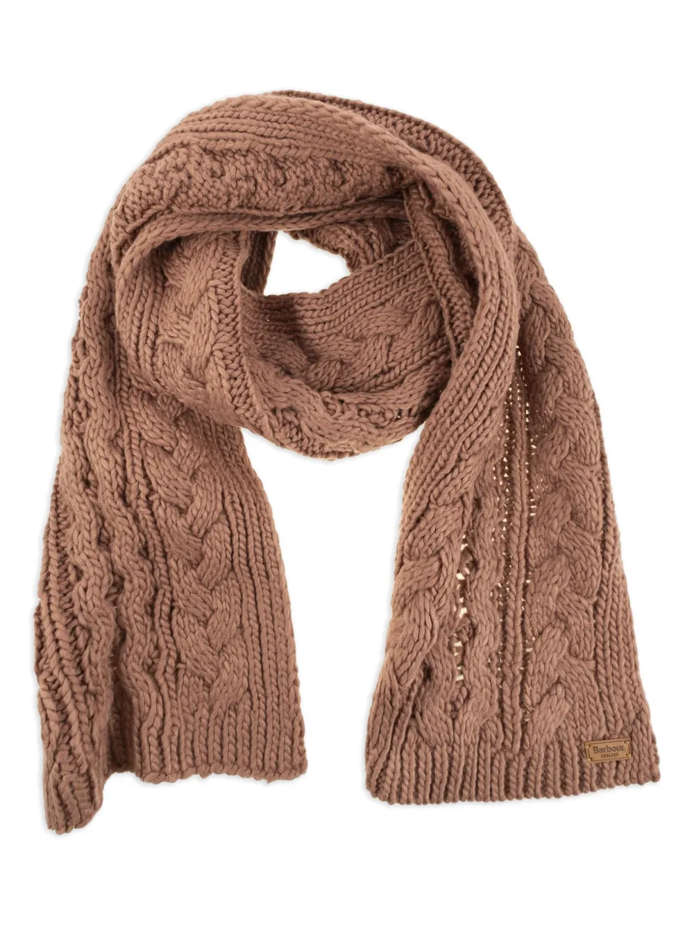 Barbour Gebreide muts en sjaal Beige