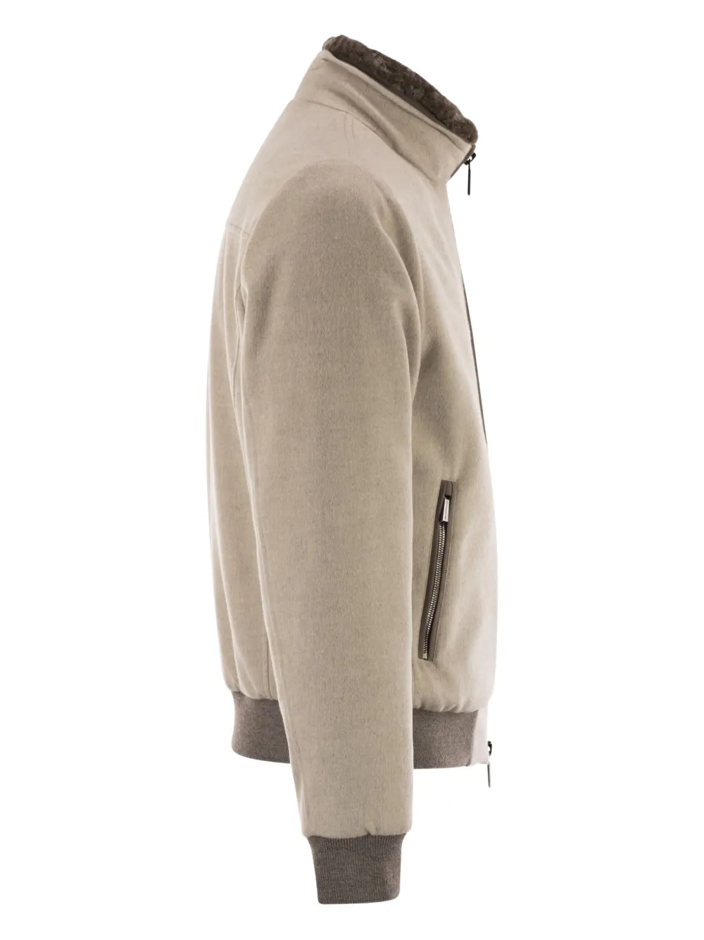  Moorer Padded Bomber Jacket - Neutrals 
