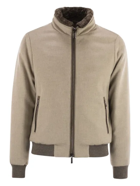 Moorer padded bomber jacket