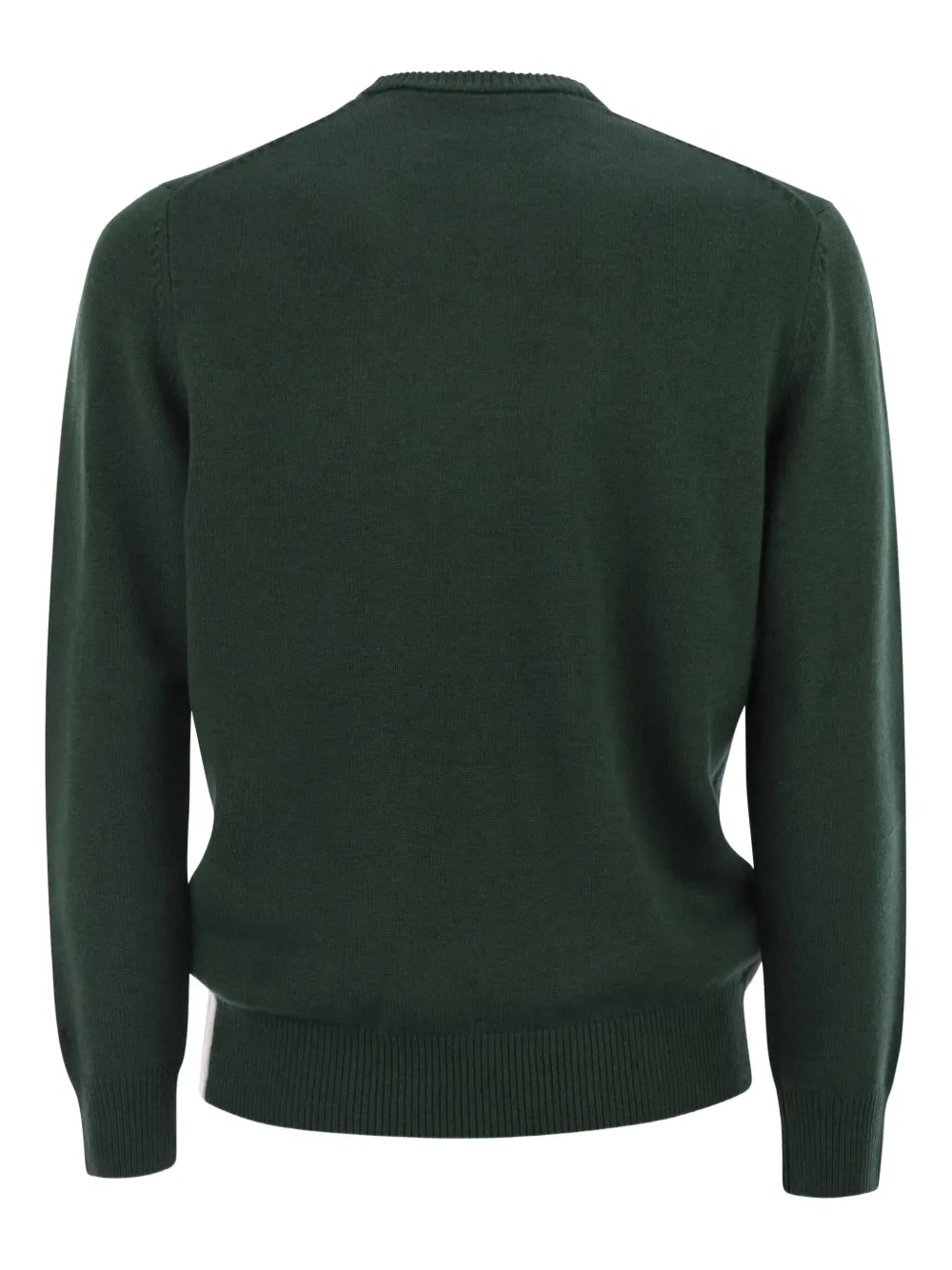 MC2 Saint Barth Heron trui met borduurwerk en jacquard - Groen