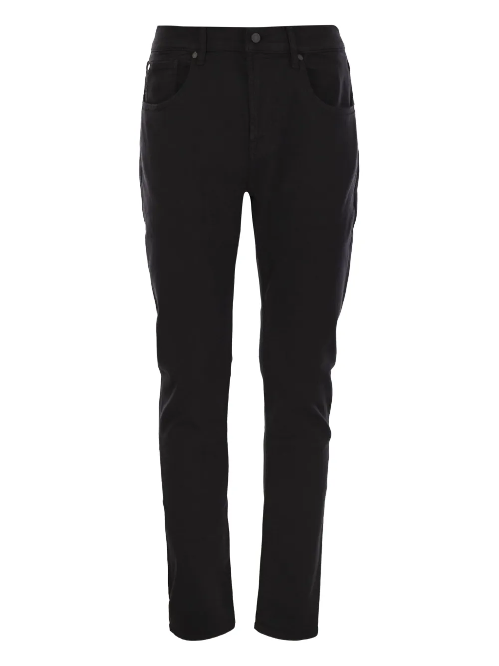 7 For All Mankind Calça jeans Slimmy com modelagem cenoura | Preto | Image 1