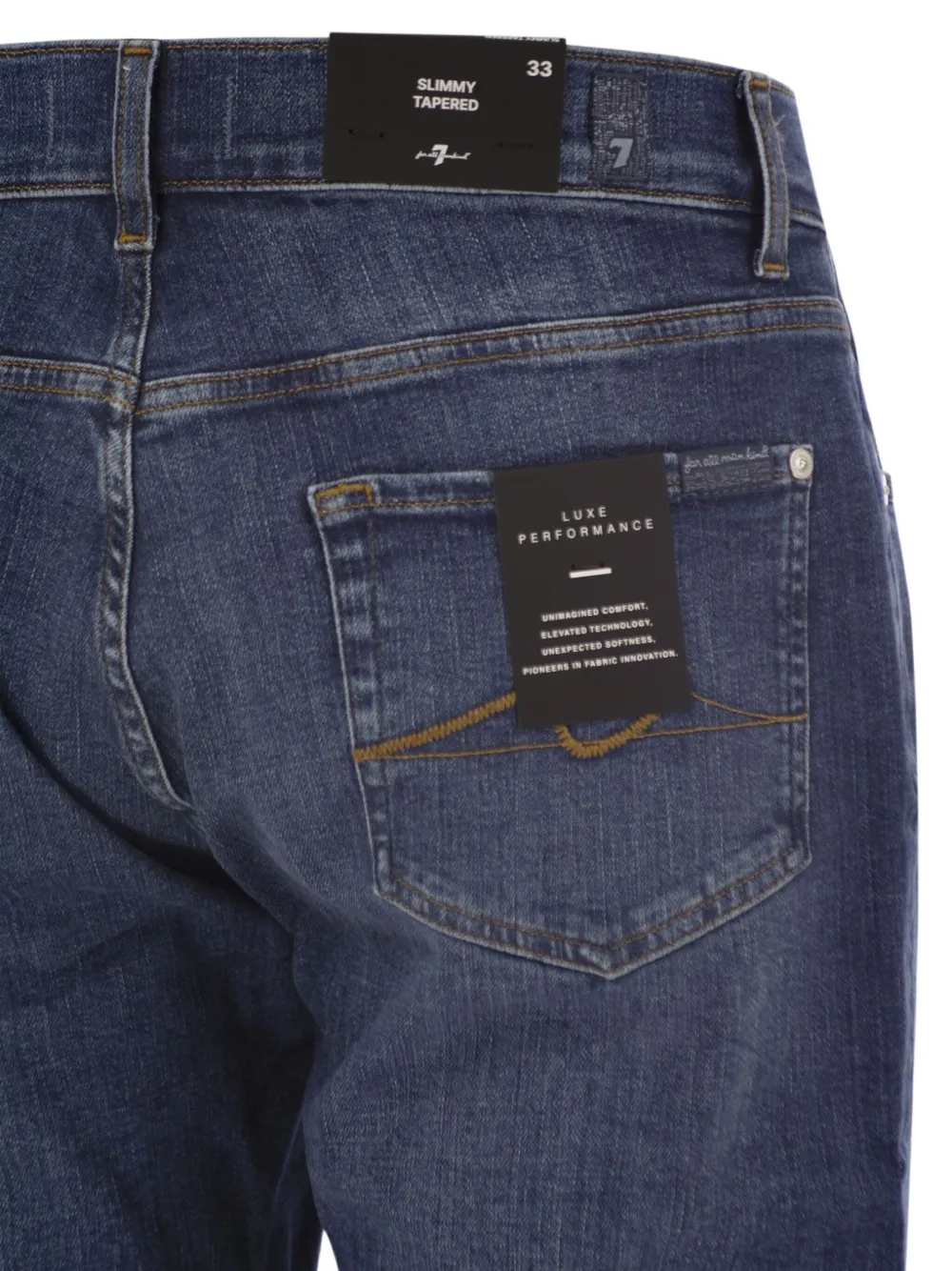 7 For All Mankind Jeans met riemlussen Blauw
