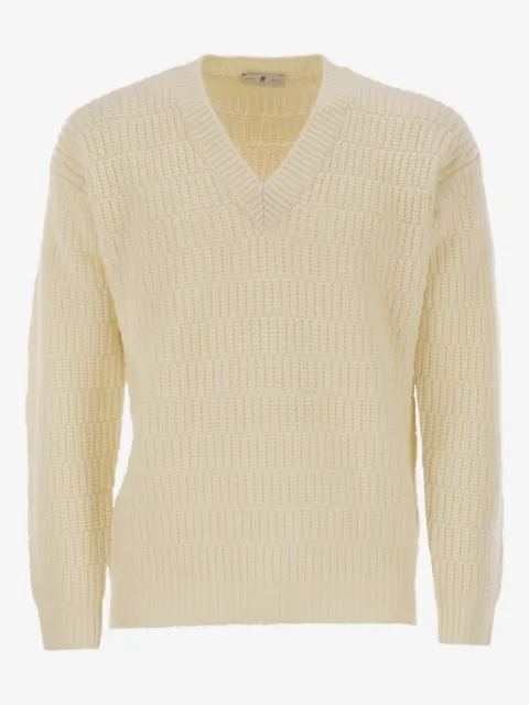 PT Torino geometric v-neck sweater