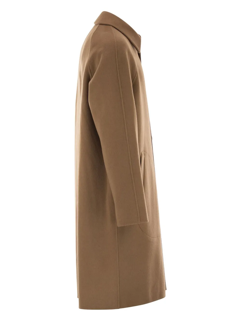 Paltò Maurilio Wool Coat In Brown