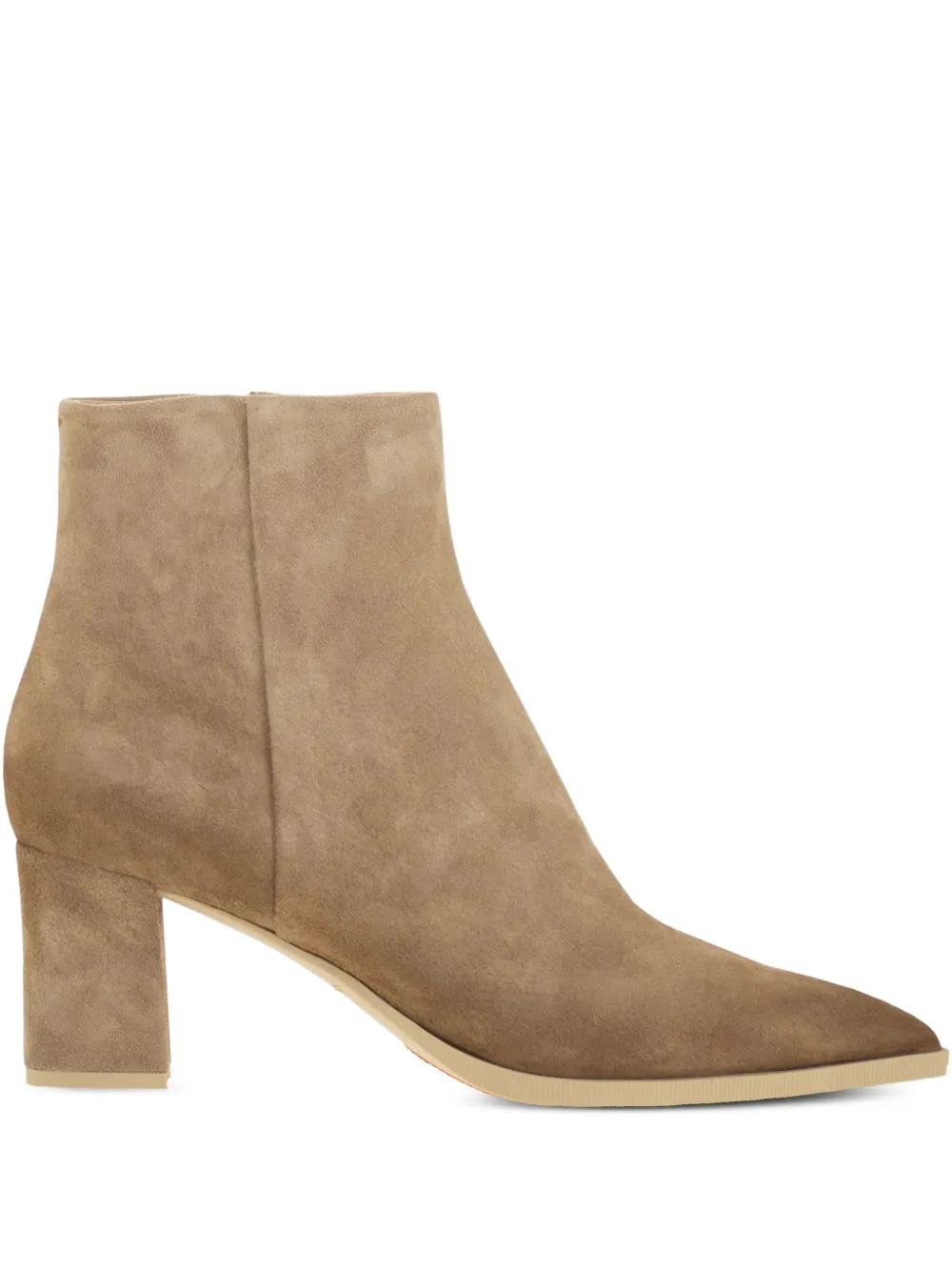 Santoni Suède enkellaarzen Bruin