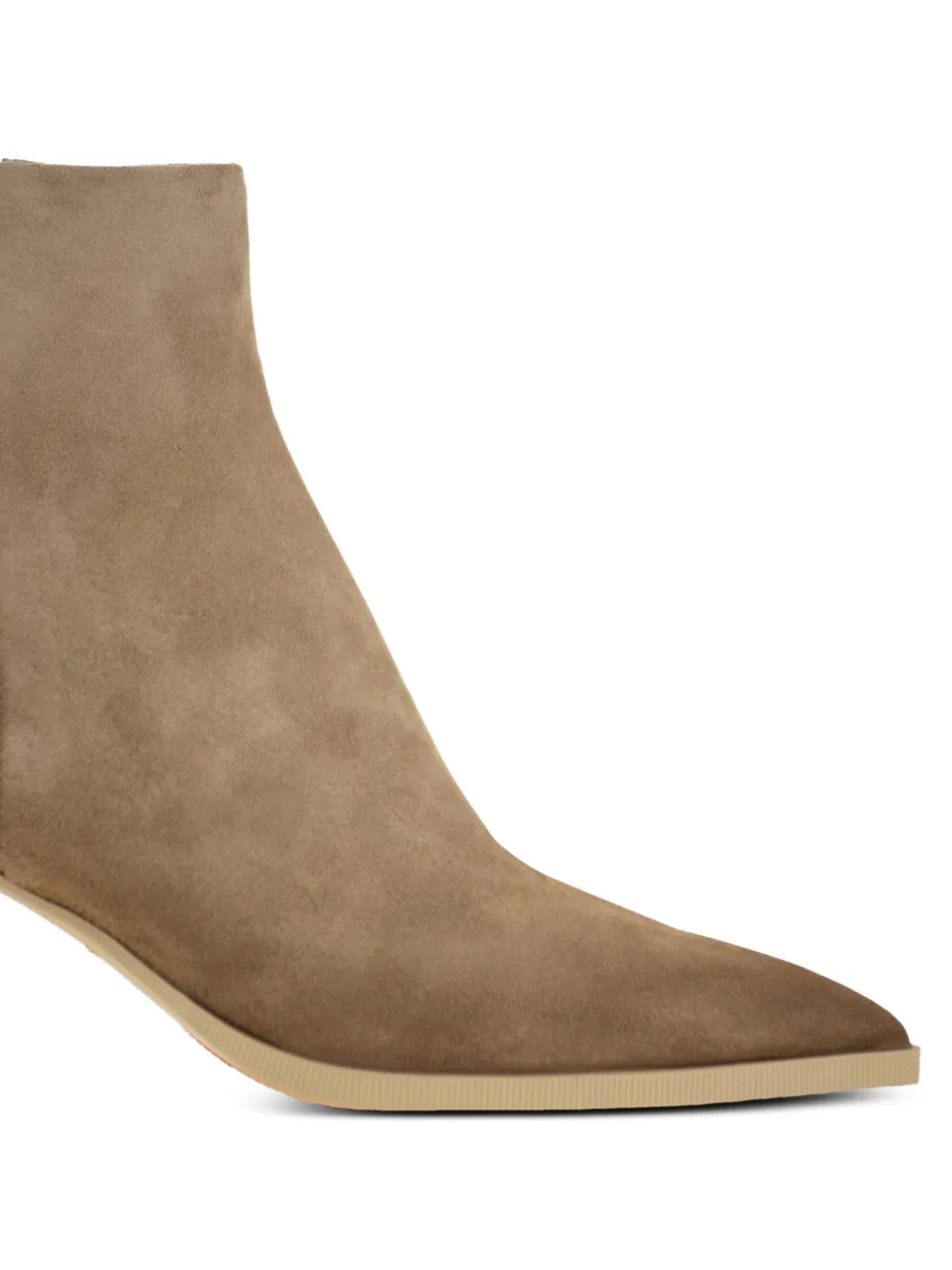 Santoni Suède enkellaarzen Bruin