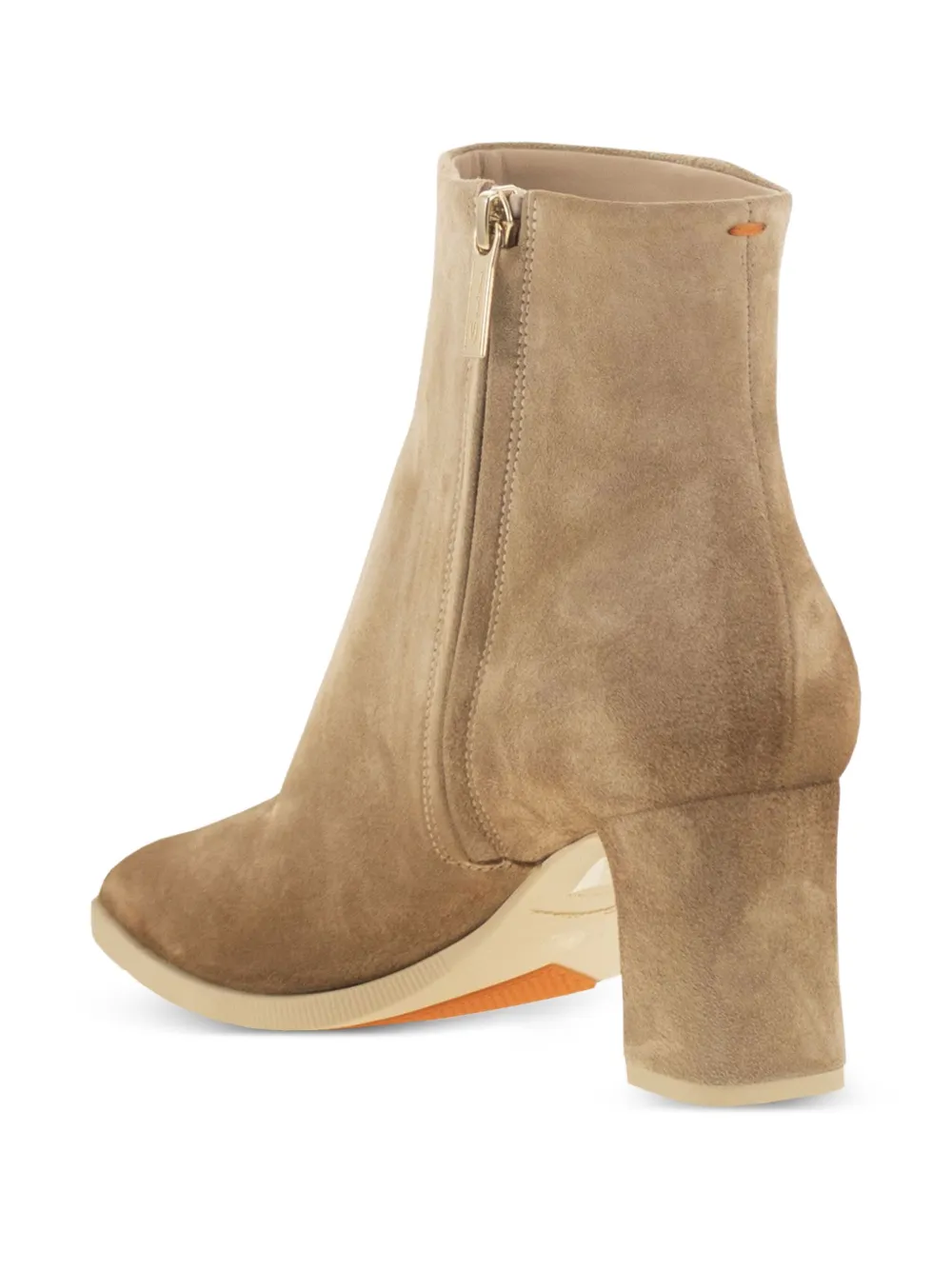 Santoni Suède enkellaarzen Bruin