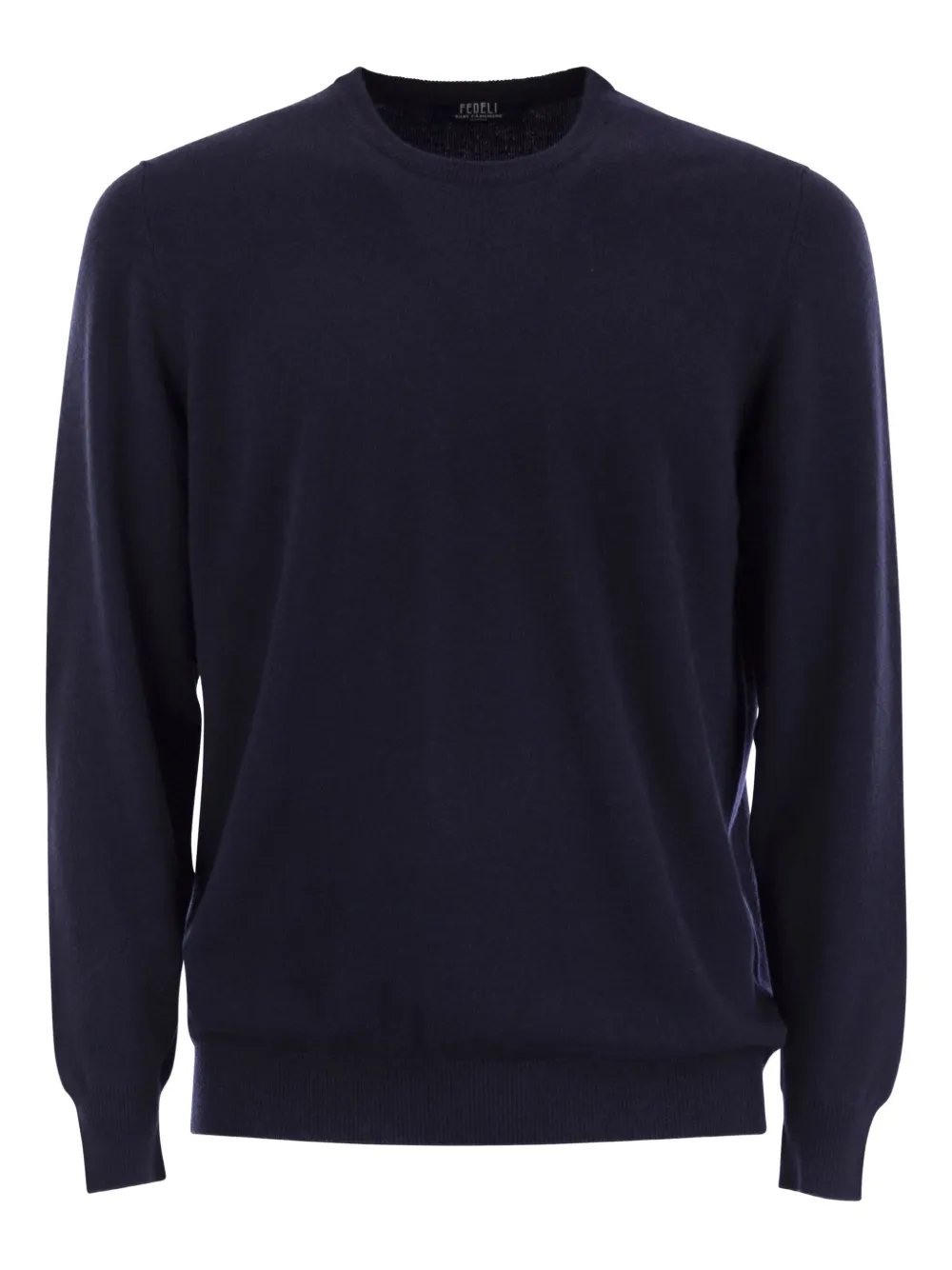 Fedeli crew-neck knit sweater - Blue