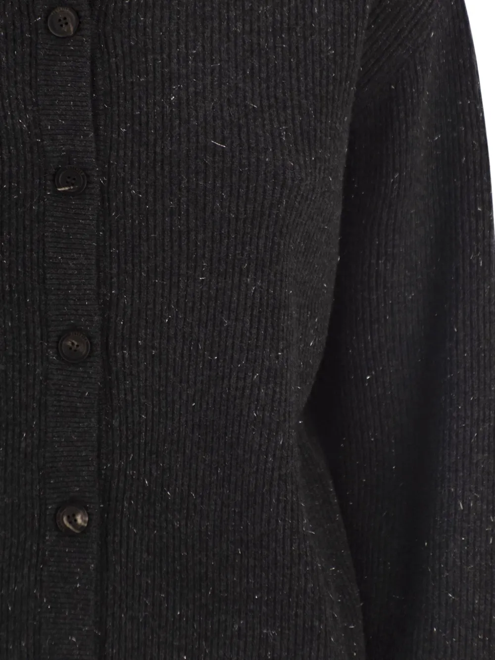 Peserico Vest met knoopsluiting en hoge hals Grijs