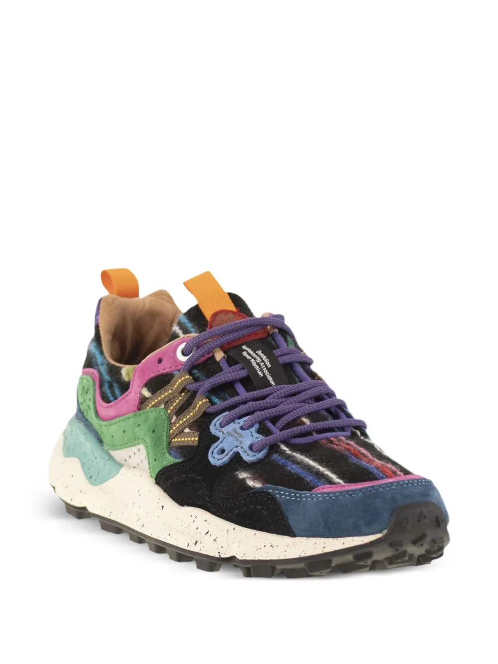 FLOWER MOUNTAIN Yamano 3 sneakers met vlakken Zwart