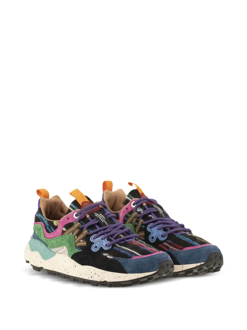 FLOWER MOUNTAIN Yamano 3 sneakers met vlakken Zwart