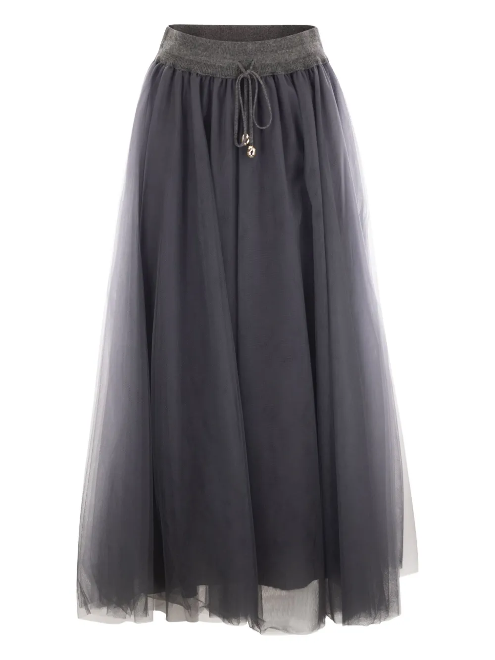 Fabiana Filippi Tulle Maxi Skirt In Multi