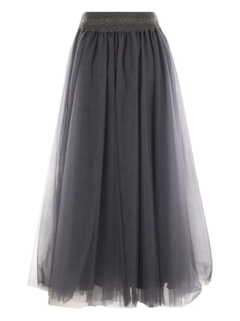 Fabiana Filippi Tulle Maxi Skirt In Multi