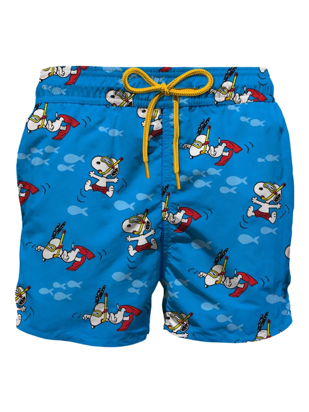 MC2 Saint Barth Kids Scuba print swim shorts - ブルー
