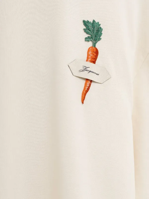 Jacquemus logo-print T-shirt | Neutrals | FARFETCH