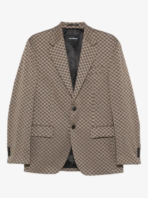 Karl Lagerfeld patterned button jacket