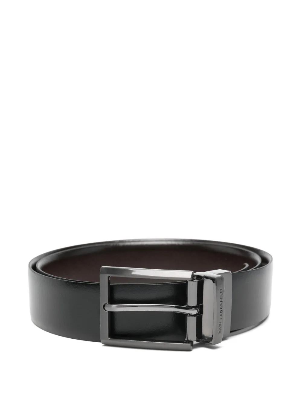 Karl Lagerfeld square buckle belt | Black | Image 1
