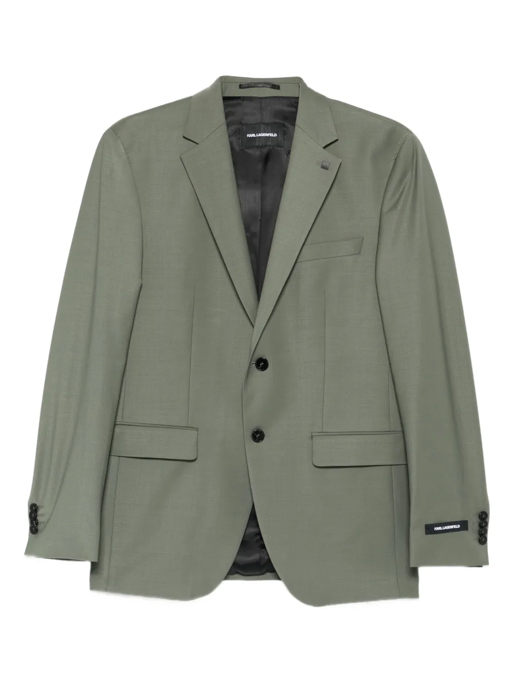 Karl Lagerfeld button notch-lapel blazer | verde | Image 1